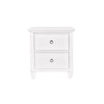 thumbnail image 2 of New Classic Tamarack 4-Piece Wood Queen Bedroom Set with Nightstand in White, 2 of 7