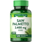 Saw Palmetto Extract | 2400 mg | 120 Capsules | Gluten Free | By Nature's Truth