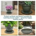 thumbnail image 4 of Sunnydaze 9.75" Round Gray Ceramic Outdoor Flower Pot Saucer 4-Count, 4 of 10