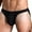 Black, variant on Underpants for Men,Elastic Waist Mesh Breathable Quick Dry Athletic Briefs Red M