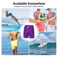 thumbnail image 7 of Kdxio Purple Glitter Print Men'S Swim Trunks With Compression Liner 7 Inch Inseam Quick Dry Swim Shorts, 7 of 7