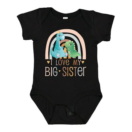 

Inktastic Little Sister - I Love My Big Sister Gift Baby Boy or Baby Girl Bodysuit