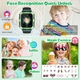 thumbnail image 4 of Eurhowing 4G Kids Smartwatch, 1.4" Touchscreen Waterproof Smart Watch Phone with Two Way Call, GPS Tracker, SOS Alert, Parent Control App, Gift for Boys Girls Aged 3-15, Green, 4 of 11