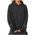 thumbnail image 4 of Fashion Sweatshirts for Womens Pullover Plus Size Casual Printed Round Neck Long Sleeved Loose Hooded Sweatshirts, 4 of 5