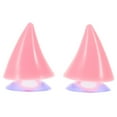 thumbnail image 1 of Suction Cup Fixation Helmet Horns 1 Pair in Pink for Riding Safety, 1 of 8