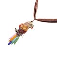 thumbnail image 1 of fastboy Collier Pendentif Design Perroquet Plume Colorée Style Western Électroplaqué, 1 of 7