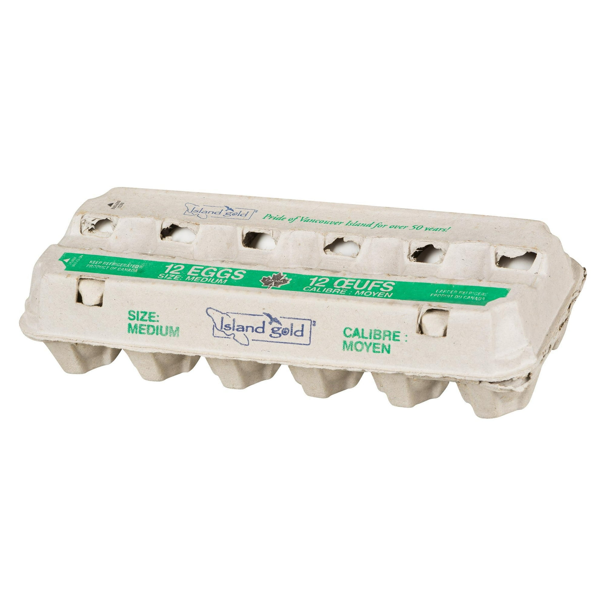 Island Gold Medium White Eggs