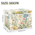 thumbnail image 5 of Yayeee Collapsible Cube Storage Bin with Lid Fabric Closet Decorative Basket with Handles, Colorful Wildflowers, 5 of 7