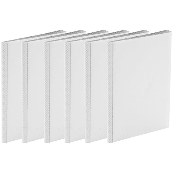New Arrivals 6 Pieces Self-Adhesive Door Corner Seals, Weather Stripping Wedge Draft Stopper, Frame Seal Foam (White)