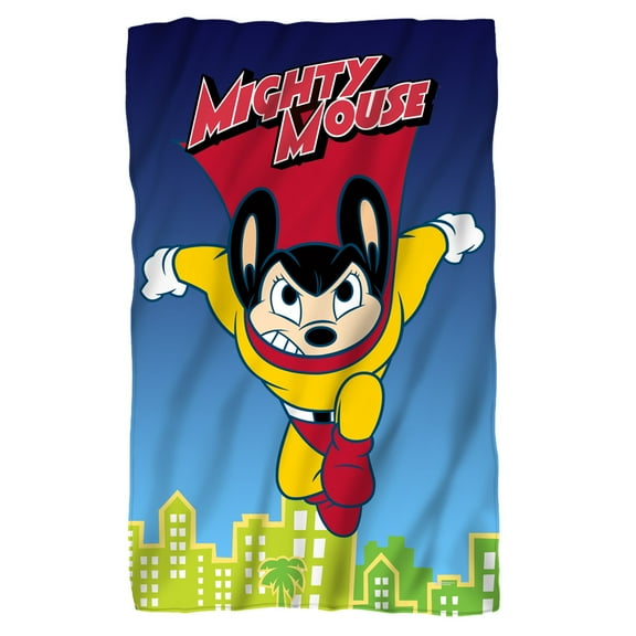 Mighty Mouse - City Watch Fleece Blanket 35 x 57in