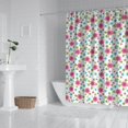 thumbnail image 2 of Pioneer Flower Floral Print Pattern Shower Curtain 72"x72", Bathroom Decorative Shower Curtain Set with 12 Hooks, Waterproof Washable, 2 of 6