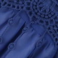 thumbnail image 6 of ZHOGXU Women's Dress Sleeveless Suspender V Neck Solid Color Lace Trim Fashion Comfortable Mini Dresses For Casual Daily Wear,Blue,Xxl, 6 of 7