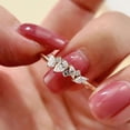 thumbnail image 5 of vylahjewellery Vermeil Yellow Gold Proposal Ring Marquise & Pear Cut Engagement Ring Dainty Moissanite Birthday Gift Jewelry Ring Customize Wedding Jewelery for Women, 5 of 6