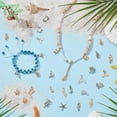 thumbnail image 4 of 24 Styles 120pcs Ocean Animal Charms Seashell Marine Pendants Dolphin Fish Charms Mermaid Tortoise Pendant Starfish Sea Horse Charms for Jewelry Making Summer Necklace Bracelet DIY Craft, 4 of 5