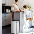 thumbnail image 6 of iTouchless - 18-Gal. Rectangular Trash Can - Silver, 6 of 7