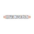 thumbnail image 3 of 1/2 Carat 6-Stone Diamond Wedding Band Ring in 14K Rose Gold (Ring Size 10) (SI1-SI2 Clarity), 3 of 4