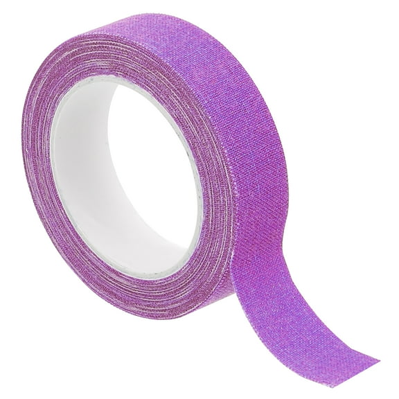 Uxcell 0.6 inch x 16.5 feet Neon Gaffer Cloth Tape, 1 Roll Fluorescent Adhesive Tape Black Light Glow Tape, Purple