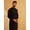 Black, variant on Sojanya (Since 1958) Motifs Embroidered Thread Work Pure Cotton White Straight Only Kurta