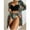 Black, variant on Aloohaidyvio Tummy Control Swimsuits for Women,Women Sexy Print Deep V Swimming Trunks Split Swimsuit Bikini Three Piece, Swimsuits for Women 2 Piece