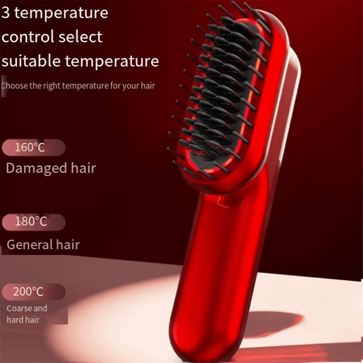 Multifunctional Massage Comb, Electric Vibration Brush, Red Light Care Hair Growth Scalp Brush