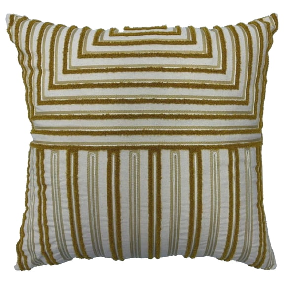 18" Yellow Stripe Throw Pillow by Ashland  - Spring Home Decor