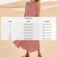 thumbnail image 4 of TaTaai Women's Elegant Plaid Sleeveless Loose Long Dress Flared Hem Casual Tank Dress Soft Lightweight Comfortable Dress Ideal for Work Daily and Vacation Gift, 4 of 5