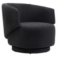 thumbnail image 2 of Modway Celestia Boucle Fabric Swivel Chair in Black, 2 of 9