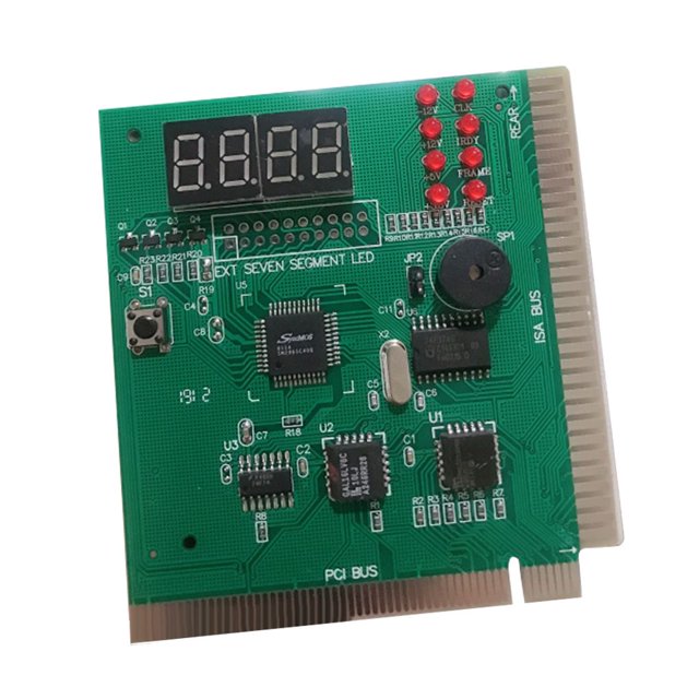 Methold Probador de placa base, pantalla de diagnóstico, PC de 4 dígitos, placa madre, depuración, analizador de tarjeta postal Juegos de teclado y mouse para computadora