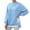 837Sky Blue168, variant on VNKIDY Women Casual Solid Color Side Zipper Pullover O-Neck Sweatshirt Long Sleeve Crewneck Soft Comfortable Athletic Wear For Everyday Tops Fashionable Streetwear