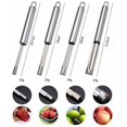 thumbnail image 2 of Corer et Pitter Set de 4, Multi-Fonctions Corer et Pitter Remover Set, Outil de Décapant de Noyau en Acier Inoxydable pour Pomme, Poire, Cerise, Jujube, Dates Rouges Ou Plus avec Lame Tranchante Dentelée, 2 of 8