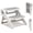 Grey, variant on MoreFeel Foldable 2-Step Toddler Step Stool with Extra-Wide Non-Slip TPR Steps, Sturdy Kids Stool for Bathroom Sink, Handwashing and Kitchen, Easy Storage,Grey