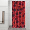 thumbnail image 2 of Red Cheetah Leopard Pattern Shower Curtain 36"x72" ,Bathroom Decorative Shower Curtains Set with 12 Hooks,Modern Waterproof Washable Shower Curtain, 2 of 6