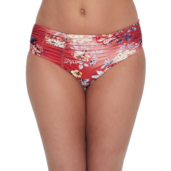 Azura Womens Portabello Mid-Rise Bikini Bottom Style-SS30973 Swimsuit