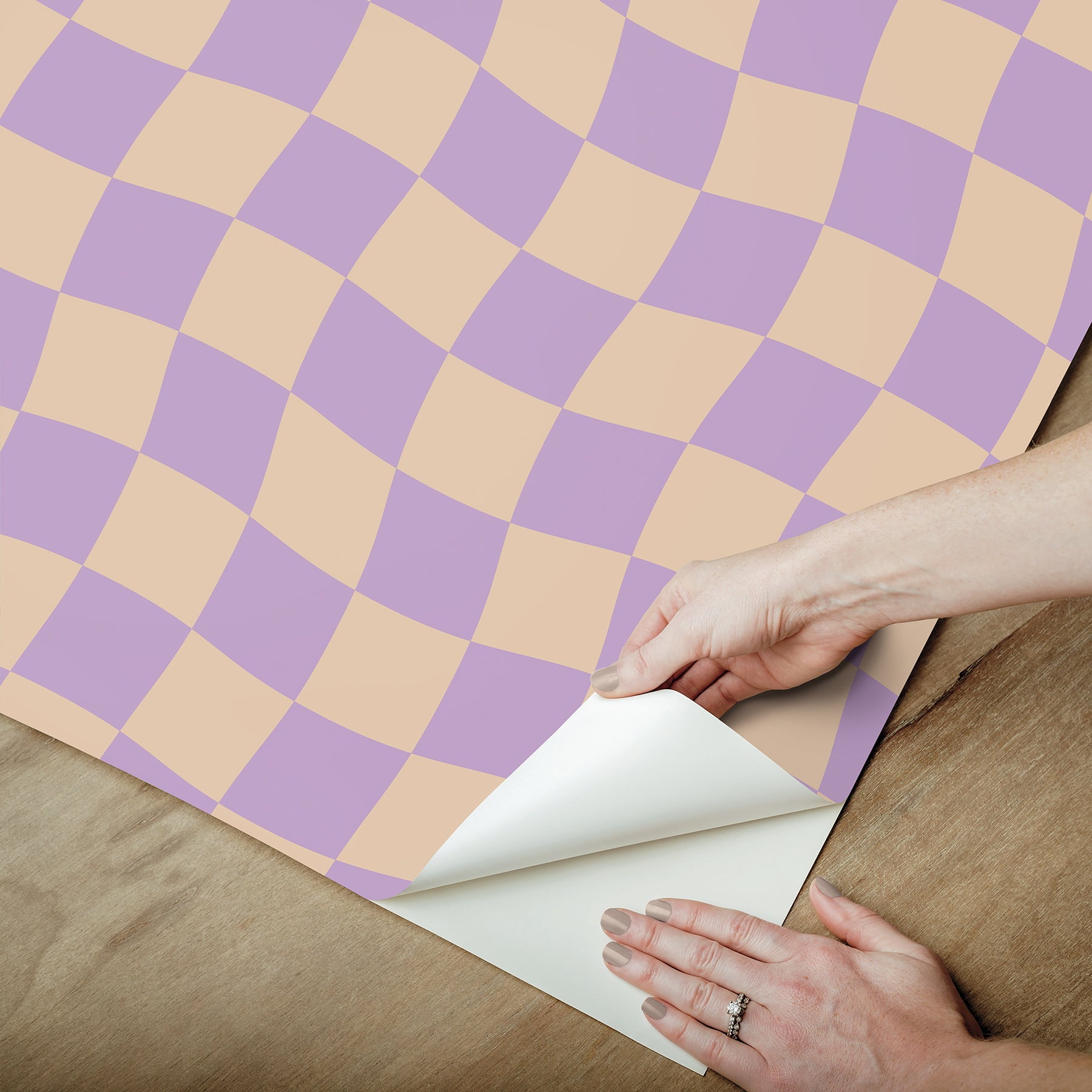 Groovy Checker Peel & Stick Wallpaper