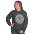 thumbnail image 3 of Lion Jungle Symbolic Spirit Animal Sweatshirt for Men or Women Brisco Brands S, 3 of 6