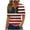 style20-Multicolor, variant on Gamivast Women's in Clothing 4th of July Womens 3/4 Sleeve Shirts Independence Day Casual Tops Usa Flag Stars Stripe Blouse Fashion Festival Shirts L Recent