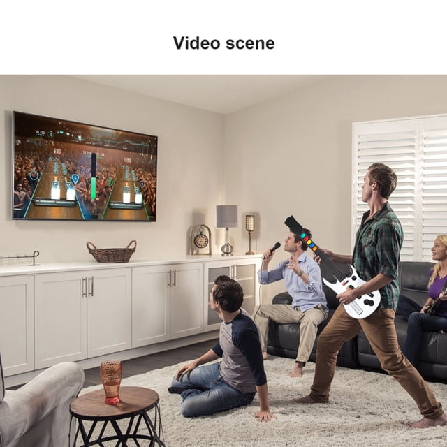 Controlador inalámbrico en forma de guitarra Guitar Hero Controller para Guitar Hero Rock Band Juegos con correa duradera