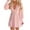 Pink, variant on IROINNID Formal Dress for Women Wedding Guest Evening Party Formal Dress Spring/Summer Lantern Long Sleeve V-Neck Solid Color Dress,Pink