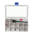 thumbnail image 4 of 600Pcs Ordinateur Vis Assortiment Kit Micro Tête Plate M2 M2.5 M3 avec Brosse de Tournevis (Argent), 4 of 14