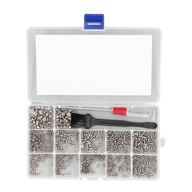 Kit de Vis d'Ordinateur, Vis d'Ordinateur Non Coulissante Assortiment Métrique Standard pour Ordinateur Portable Argent