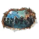 thumbnail image 3 of 2025 Papel tapiz con pintura decorativa 3D de Harry Potter, pegatinas de pared para dormitorio, sala de estar, barra autoadhesiva extraíble, regalo de fiesta, 3 of 5