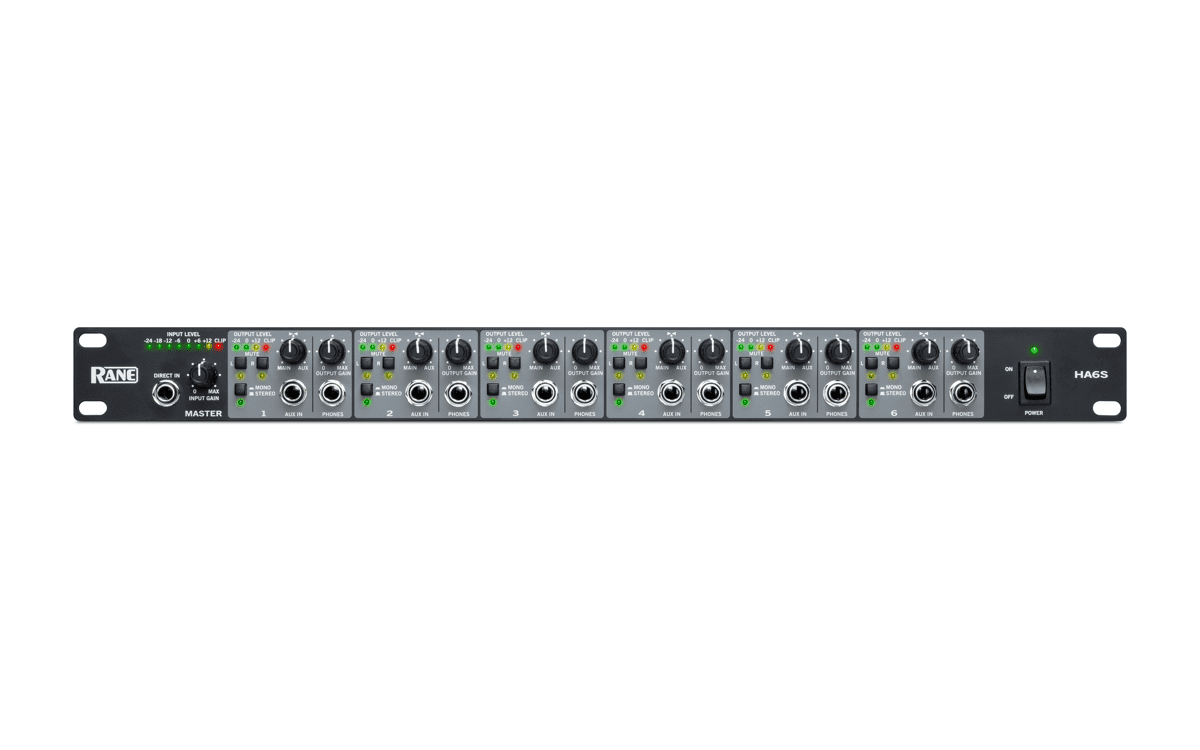 Rane HA6S Headphone Amplifier 1u 6 Stereo Amps Master And Aux Inputs Xlr And 1 4 Jacks Walmart