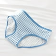thumbnail image 1 of Ropa Interior De Mujer Bragas De Mujer Ropa Interior De Mujer Dibujos Animados Mujer Algodón Cómodo Bragas De Mujer Calzoncillos Elásticos Ropa Interior Para DamasBlue Grid XXL, 1 of 1