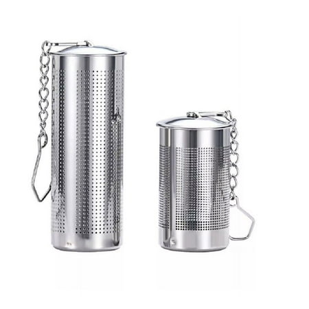 

ZGBY 2 Pcs Stainless Steel Tea Infuser Strainer Set - Fine Mesh Ball With Chain Hook