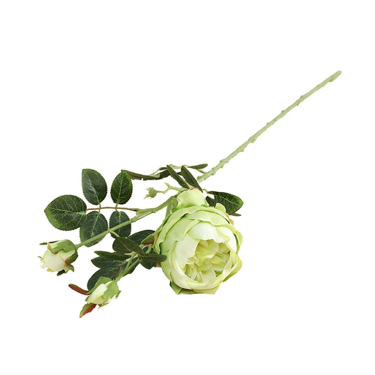 Yesbay Faux Silk Flower Realistic Appearance Aesthetic Flower Arrangement  Pretty Fake Rose Flower Stem Holiday Supplies