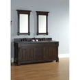 thumbnail image 5 of James Martin Brookfield 72" Double Cabinet In Burnished Mahogany - (Absolute Black Polished Stone Top), 5 of 5