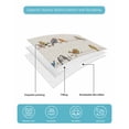 thumbnail image 4 of Full Size Quilt Bedding Set, Beige Birds Reversible Summer Quilt 3 Pieces, Funny Cute Snowflake Wire Sparrow Rustic Lightweight Bedspreads Coverlets with 2 Pillow Shams for All Seasons, 4 of 5