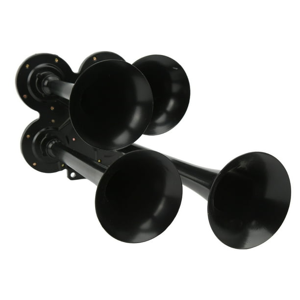 Boat Air Horn,4 Trumpets Air Compressor Loud Air Horn Trumpets Air Horn