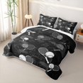 thumbnail image 3 of Homewish Kids Tennis Twin Quilt Set For Boys,Sports Theme Twin Coverlet Set,Black Gray,2 Pieces, 3 of 7