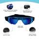 thumbnail image 4 of Gafas para perros, protección ocular para perros pequeños, gafas de sol impermeables, protección UV a prueba de viento con correa ajustable, 4 of 5